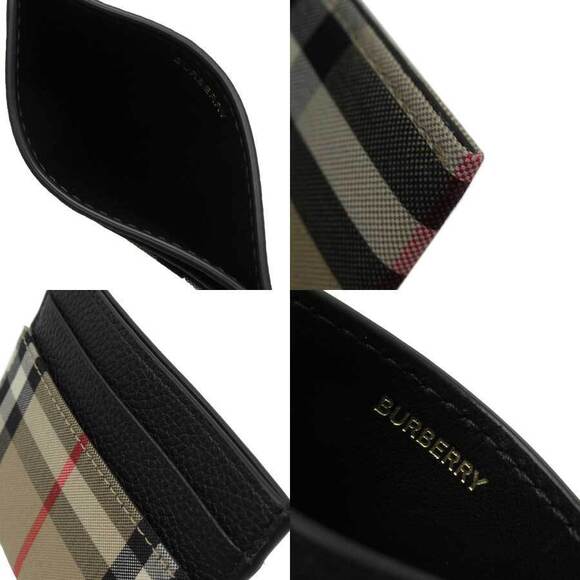 Burberry Nova Check Wallet black brown canvas leather - Picture 2 of 3